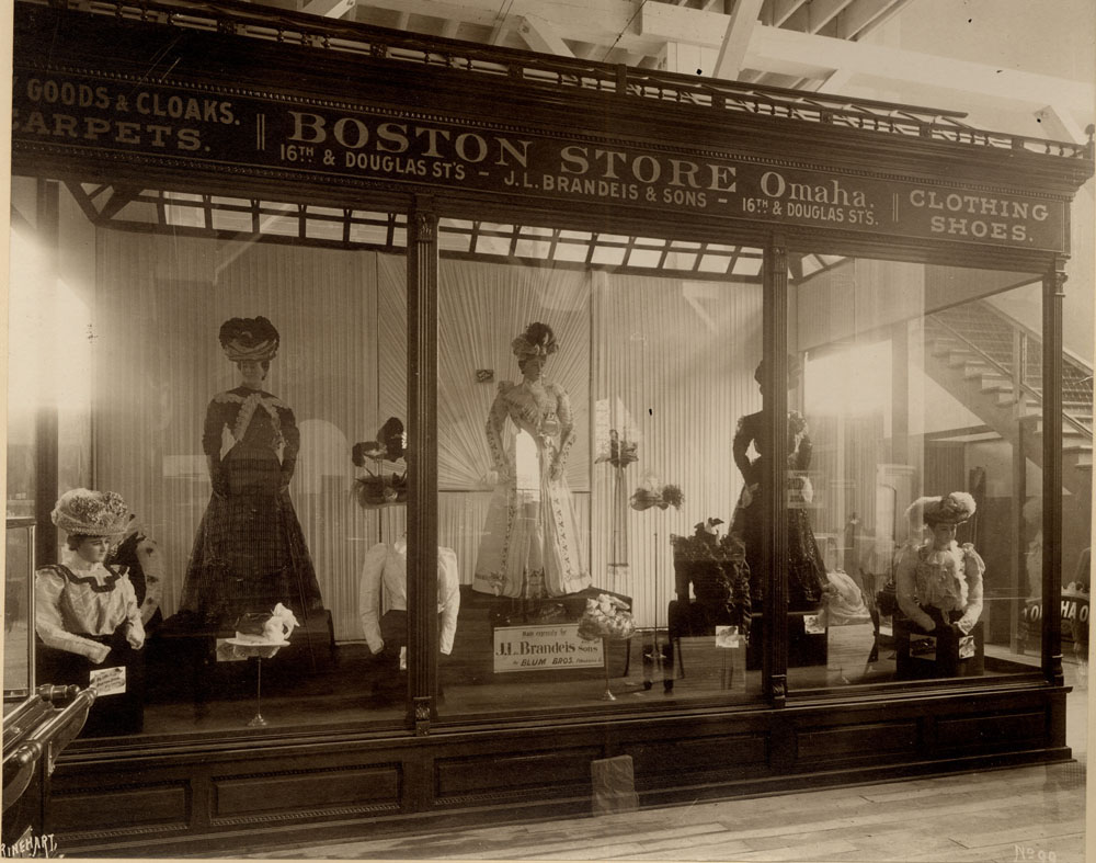 J. L. Brandeis & Sons Clothing display.