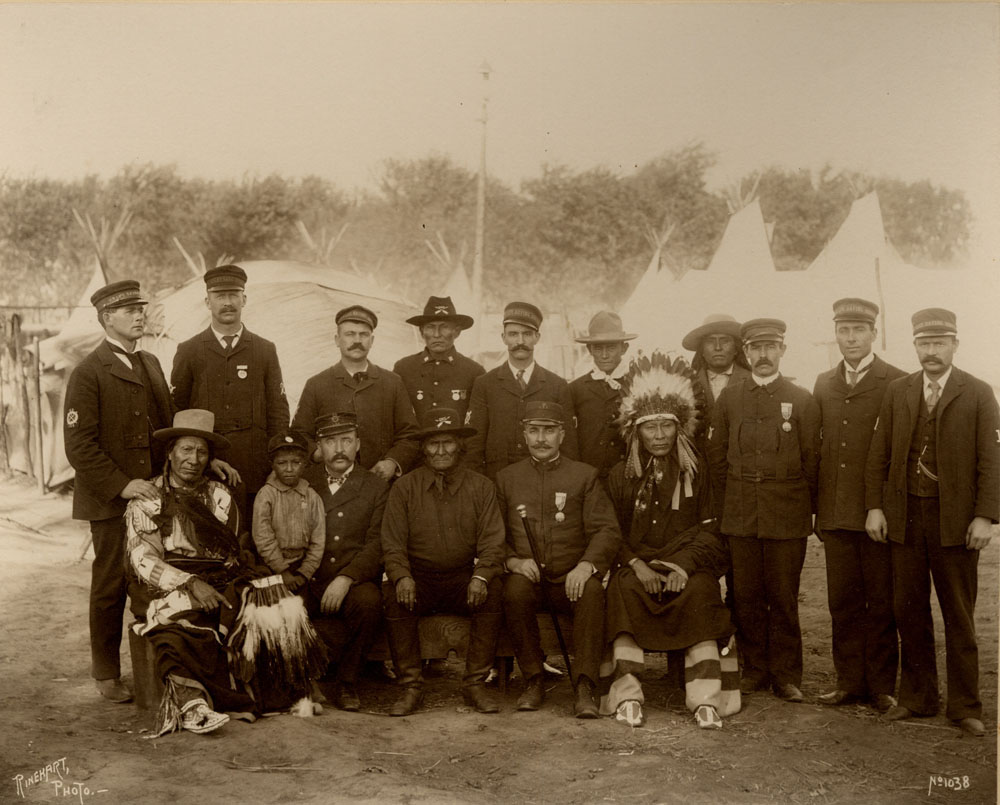 U.S. Life Saving Service Crew and Indians