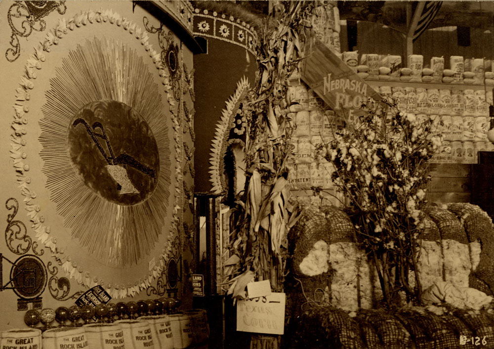 Nebraska Flour Exhibit. Interior of Agriculture Building.