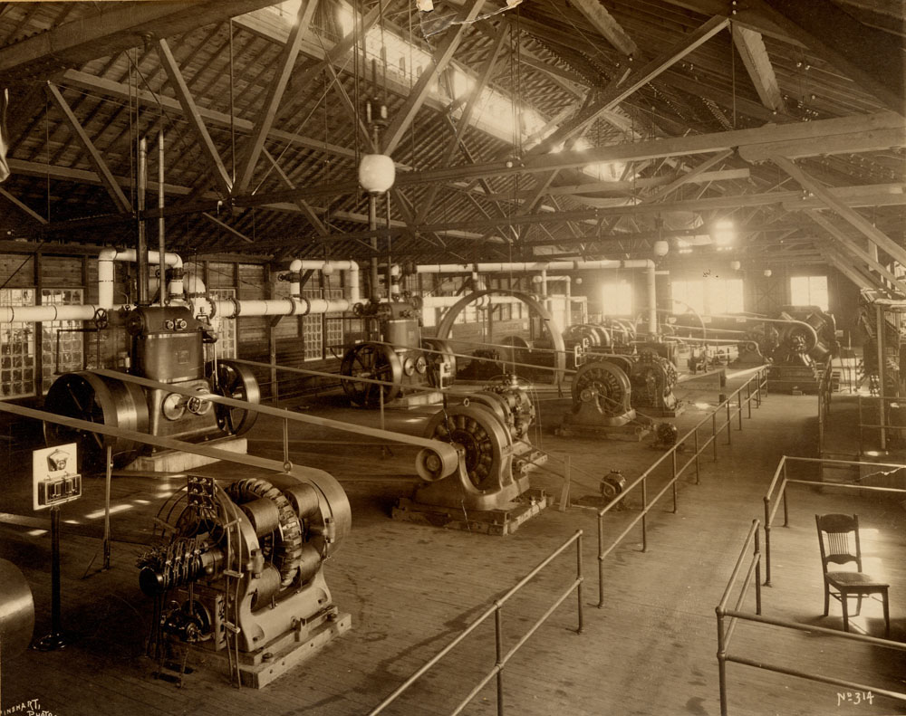 Engine room of Power House.